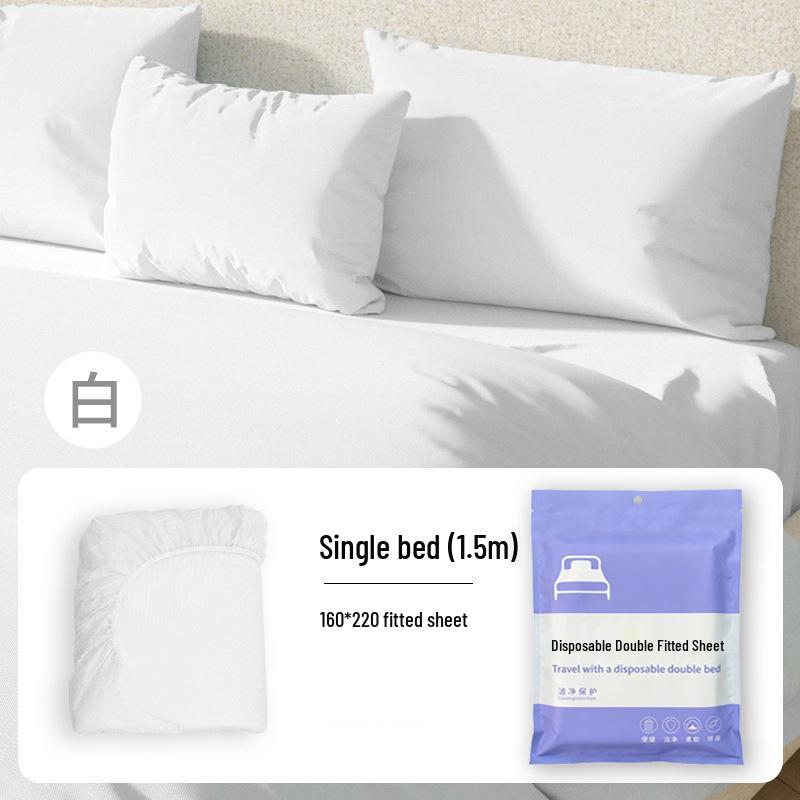 

Одноразовая нетканая простыня на резинке для путешествий - Толстый чехол-покрывало для отеля, B&B, салона красоты, изоляции - Портативная и в индивидуальной упаковке