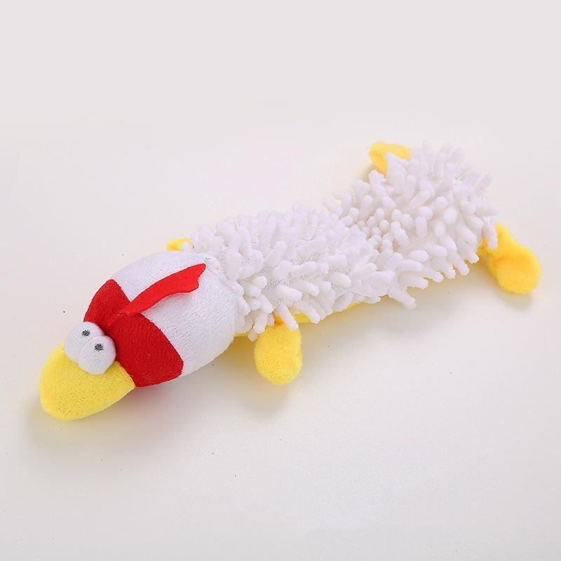 One Plush Toy With A Dog Gnawing And Making Sounds Pet Dog Toy Sound Plush Toy Mop Fur Shell Frog Hippo Teeth Grinding Supplies