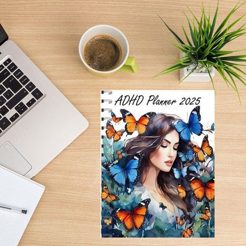 Adhd Daily Planner  Butterfly Cover Design Adhd Planner 2025 Adhd Daily Planner For Neurodivergent Adults Productivity Daily