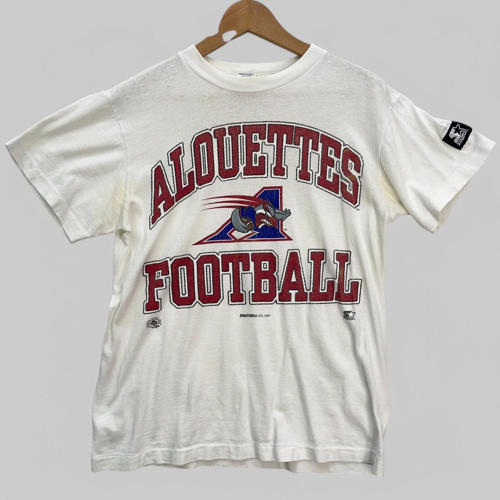 Starter CFL 1997 Alouettes Football Men’s Small White Vintage Canada VTG Tee Unisex T-Shirt XXXL