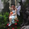 Miniature Figurines Yard Patio Lawn Angel Figure Hanging Fairy Garden Statue