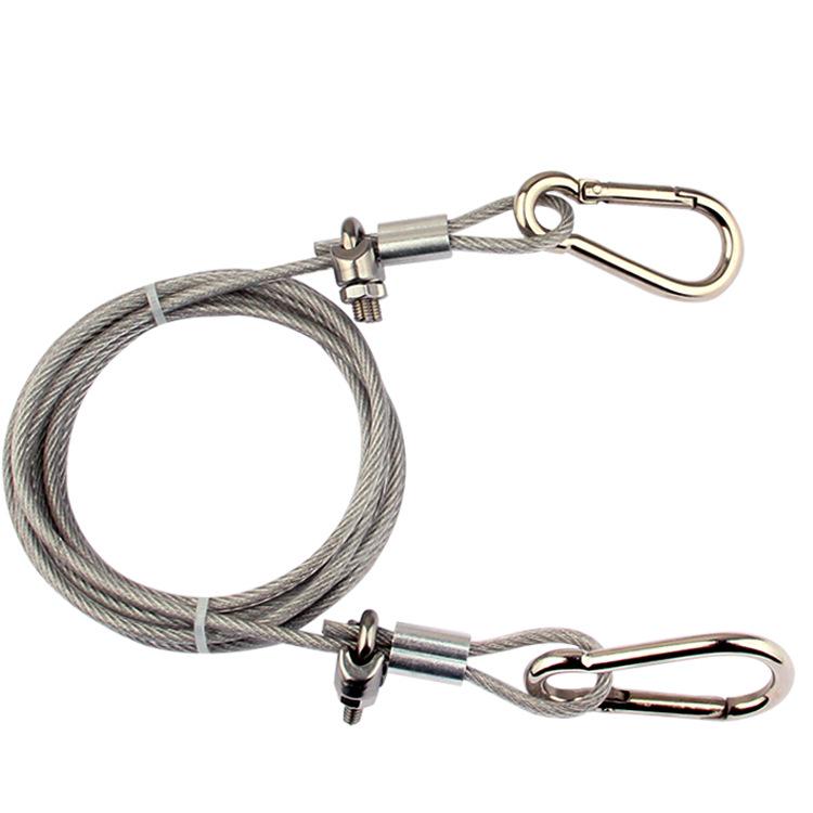 3mm Plastic-Coated 304 Stainless Steel Retractable Clothesline & Curtain Rope
