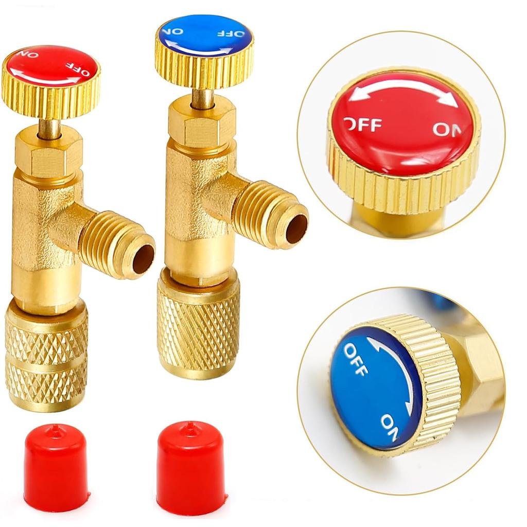 Air Conditioner Refrigerant Pressure Gauge  Kit for R12/R22/R134/R502 with Adapter Hose with Adapter