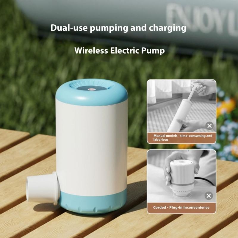 Portable Electric Air Pumps Wireless Rechargeable Inflate Deflate Pump for Compression Bags Inflatable Toys Enduring