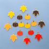 32er-Pack Thanksgiving Ahornblatt Kleine Anhänger für DIY Schmuck und Kunsthandwerk