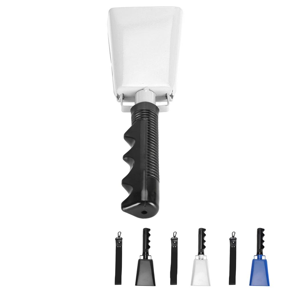 Cow Bell Noise Maker with Handle Loud Cheering Hand Bell Percussion Musical Instrument for Sporting 
