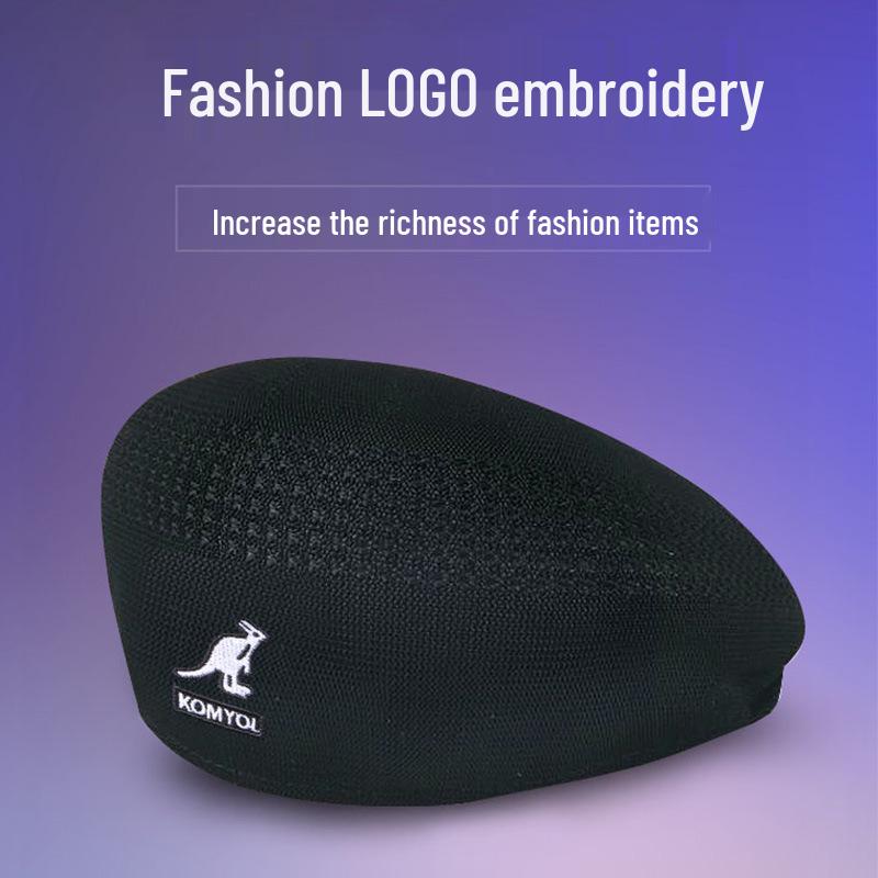 Kangol Retro Kangaroo Beret: Summer Mesh Painter Hat for Men & Women