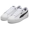 Puma Smash Platform V2 Women's Low Top Sneakers Black White 373035-02