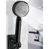 3pc Luxurious Pressurized Handheld Shower Head - 5 Modes Adjustable Water Output, Thermostatic Control, Polished Finish, Hanging