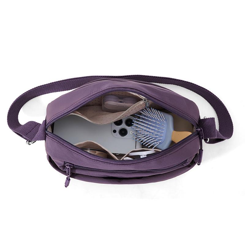 Nylon Bag Solid Color Shoulder Bag Women Crossbody Bag