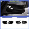 For Hyundai IX25 - Mirror Cover Cap Carbon Fiber Glossy Black Side Wing Rearview Accessories