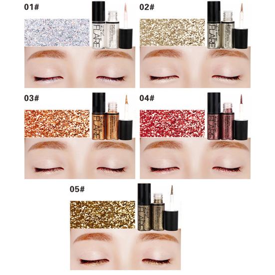 3.5g Glitter Sequins Liquid Eyeliner Shimmer Waterproof Sweat-proof Eye Makeup