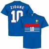 France 1998 Zidane 10 Retro T-shirt Doux Décontracté Été Hommes Femmes Respirant Vintage Confortable T-shirt