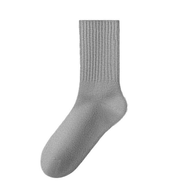 Women's Mid-Calf Pure Cotton Antibacterial Vertical Stripe Sports Socks - Spring & Autumn Y2K Style, Odor-Resistant, Slimming & Casual