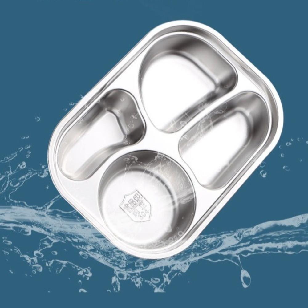 Insulated 4 Compartment Lunch Box Large Capacity Divided Food Storage Container  Worker