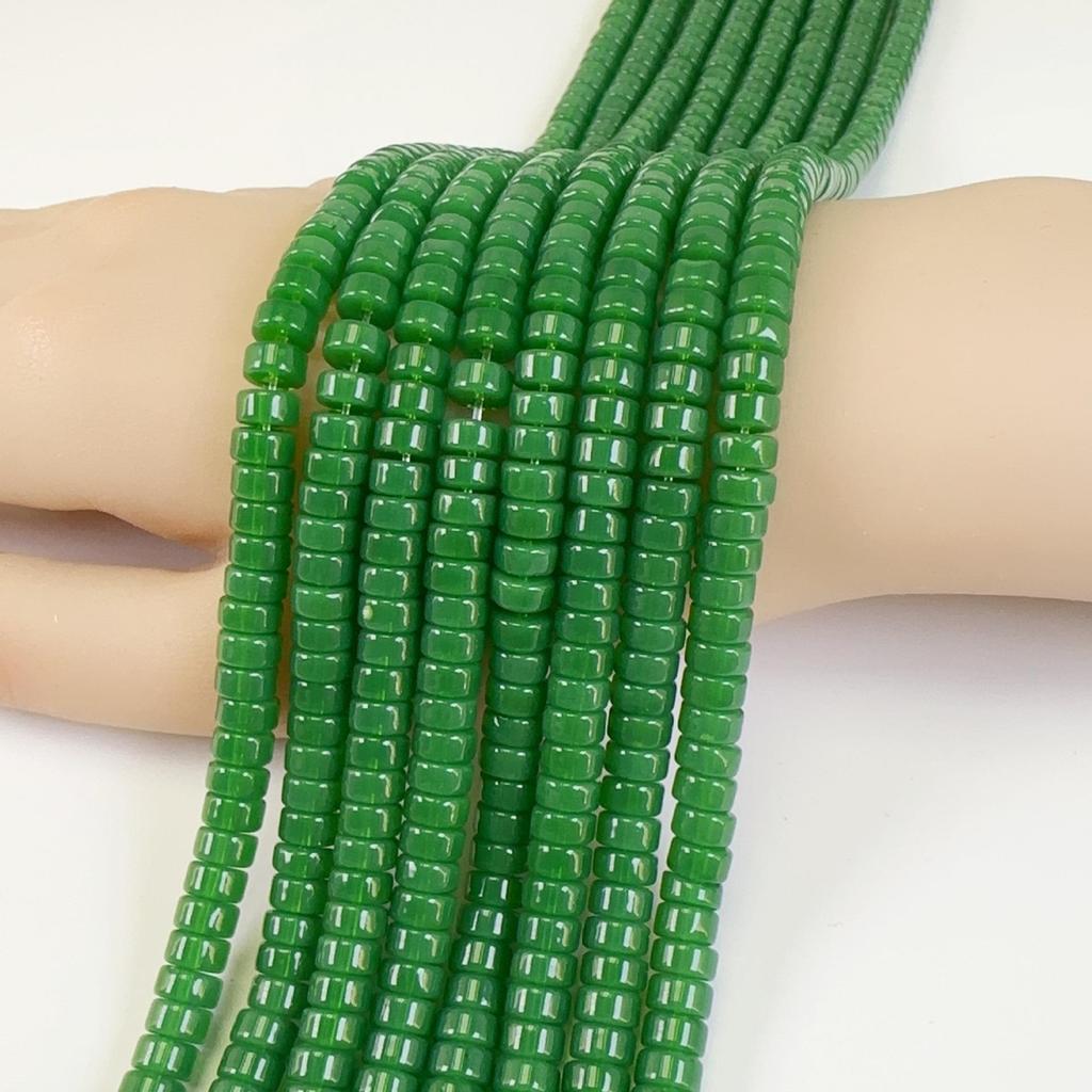 3×6mm Colorful Glass Crystal Beads for DIY Jewelry - Tube Spacers for Necklaces & Bracelets