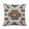 Home Decor Nordic Brown Geometric Ornament Pillow Cover Sofa Chair Printed Car Cushion Cover