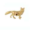 Retro Vixen Brass Handle Vintage Single Hole Cabinet Door Knobs Furniture Hardware Push-pull Wardrobe Drawer Pulls Kitchen