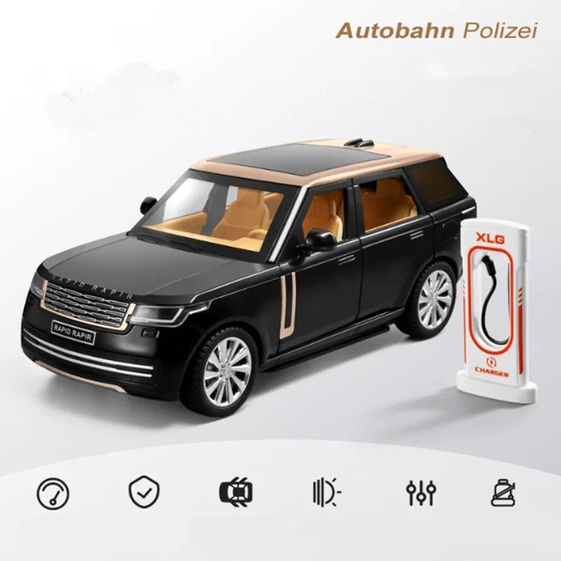 

1/24 Land Rover Range Rover SUV литая модель автомобиля литой металлический внедорожник модель автомобиля имитация звука и света детская игрушка подарок