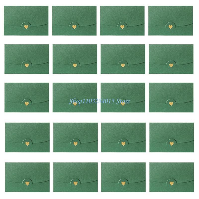 R6FF 20PCS Vintage Envelopes Cash Envelopes for Baby Shower Wedding Party Invitation