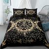 Lunar and Sun Worship Duvet Cover Set  Double King  Full Queen Size Bed Linen Set