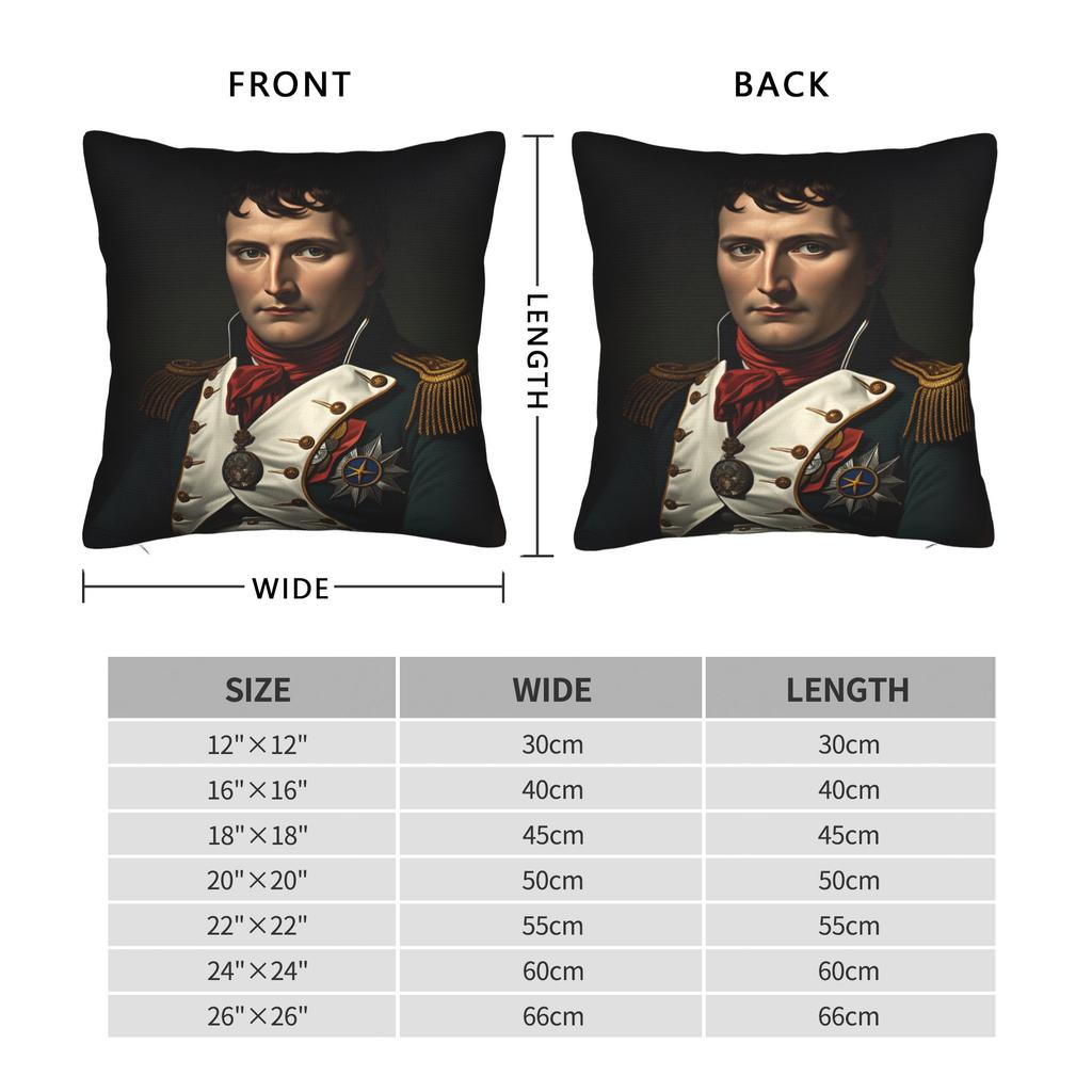 Napoleon Bonaparte Kuddöverdrag Roligt Kuddöverdrag För Vardagsrumssocah Grafiska Kuddfodral Födelsedagspresent
