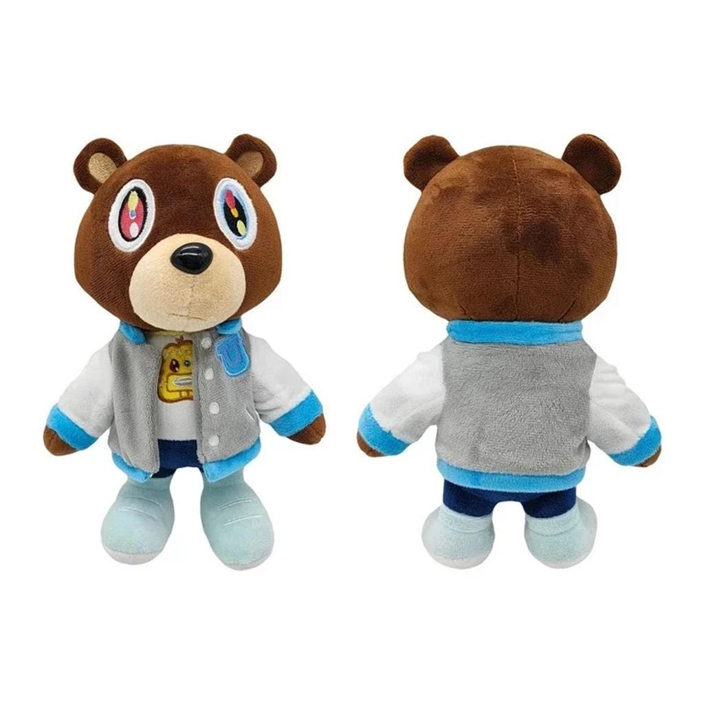 Kanye Dropout Bear Teddy Bear Plush Toys Kanye West Graduation Soft Stuffed Home Room Decor Birthday Gift 26cm