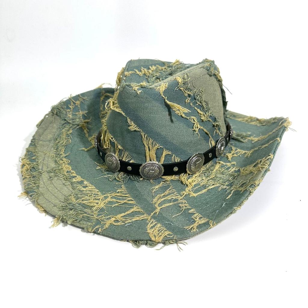 Accessories Western Cowboy Straw Hat Retro Ethnic Style Jazz Hat Men'S And Women'S Hats Sun Protection Hat Sun Hat