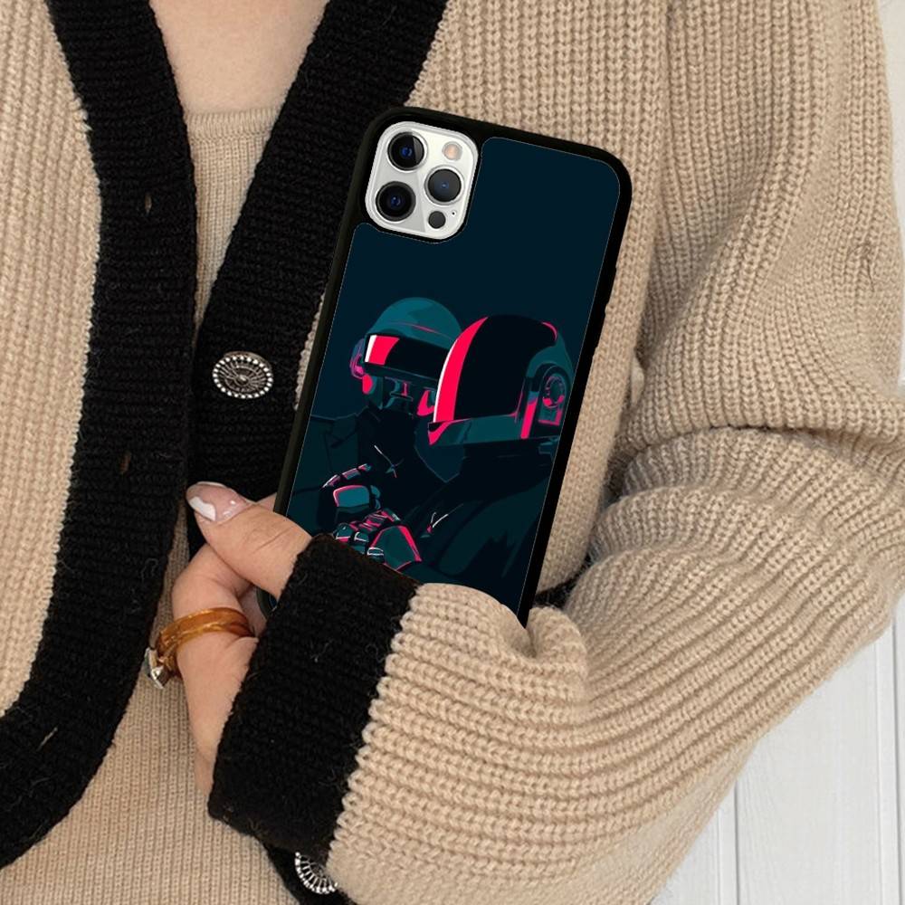 D-Daft Punk Band France PC+TPU Shockproof Protective Phone Case For IPhone17 14 15 16 Pro Max 13 12 11 17 Air