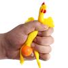 Funny Chicken Egg Laying Hens Crowded Stress Ball Keychain Creative Funny Spoof Tricky Gadgets Toys Chicken Keyring Key Chains