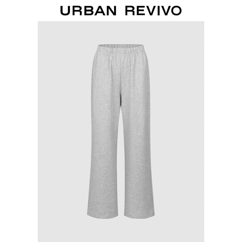 UR 2025 Damen Einfarbig Elastischer Bund Gerades Bein Hose