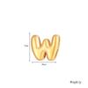 6pcs/lot Mini Balloon Alphabet Initial Charms Stainless Steel Small Bubble English Letter Accessories