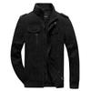 Men's Outdoor Stand Collar Zipper Jacket, European/American Style, Plus Velvet, Thickened for Autumn/Winter.