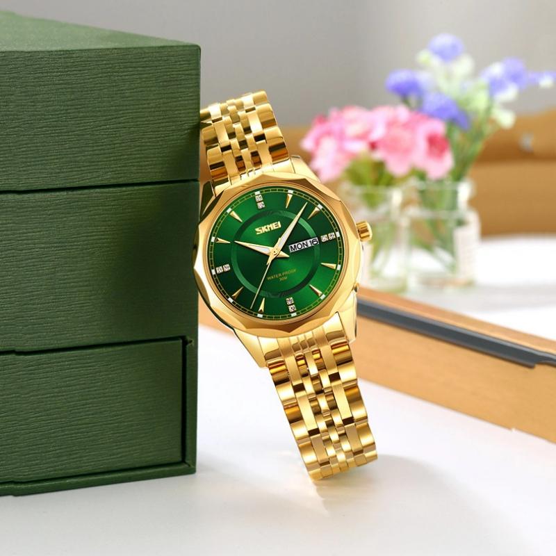 Skmei Fashion Trend Men Watch Waterproof Stainless Steel Calendar Quartz Watch Business Clock Gift Watches for Man
