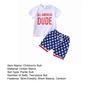 Casual Outfits Short Sleeve Tops Stars Striped Harem Shorts Independence Day 4th
