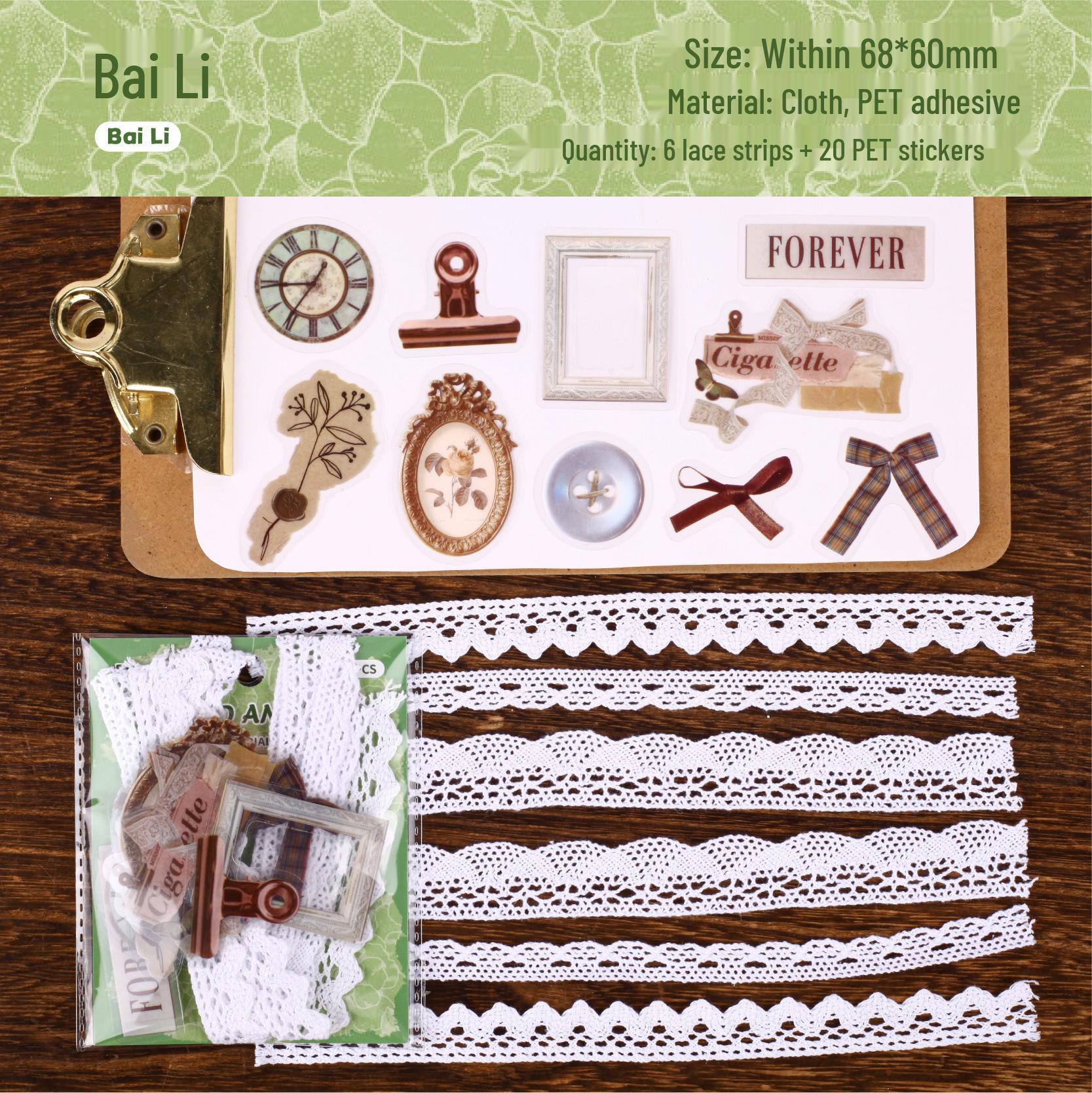 Manjuan Series Retro Mixed Material Pack - 26 Vintage Journal Collage Sheets