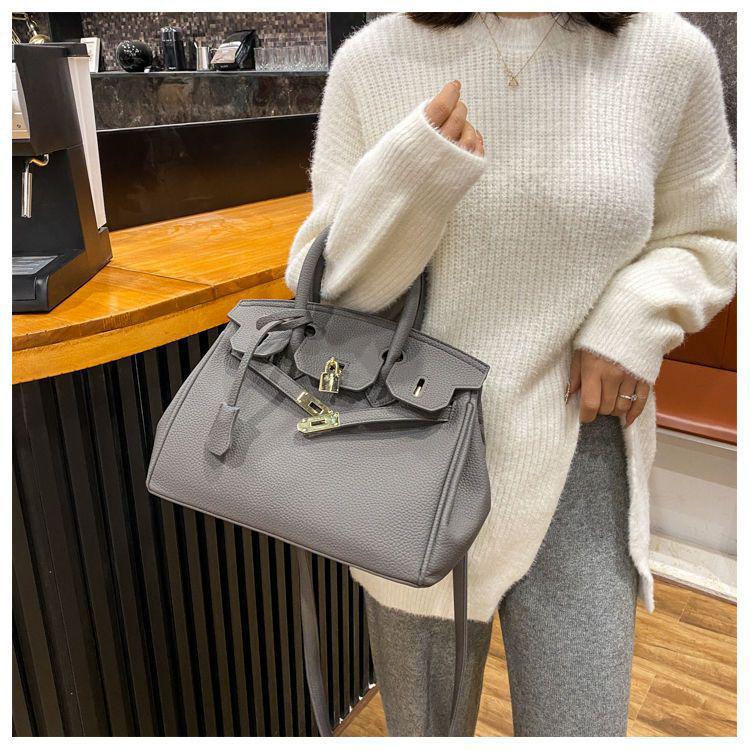 2021 Trendy Korean Style Women's Luxury Textured Crossbody and Shoulder Bag, Versatile Fashion Handbag