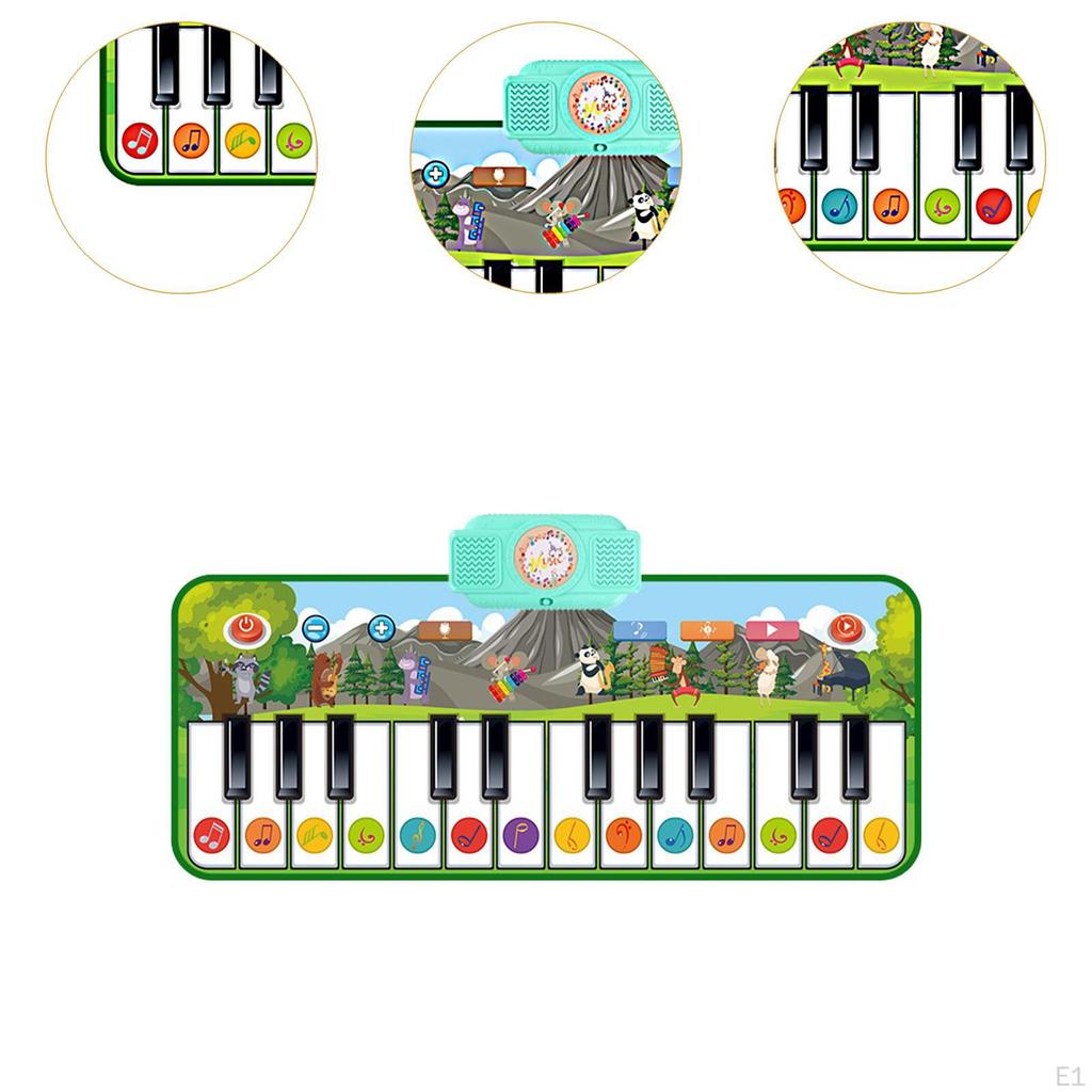 Floor Piano Mat for Toddlers 14 Keys 8 Musical Instruments