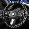 Car Auto Steering Wheel Cover Crystal Sparkle Diamond Anti-slip Protector