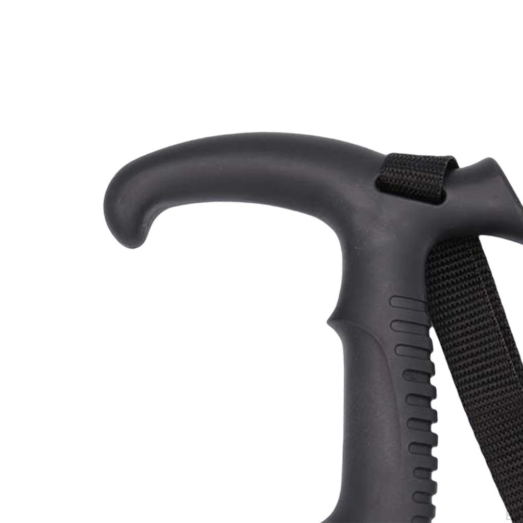 Trekking Poles Head Straight Portable Monopod Handle Adapter Replacement Crutch Camping Foldable