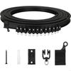 Riel de Cortina Flexible de 5 Metros 62KD con Juego de Accesorios para Decoración del Hogar y la Oficina