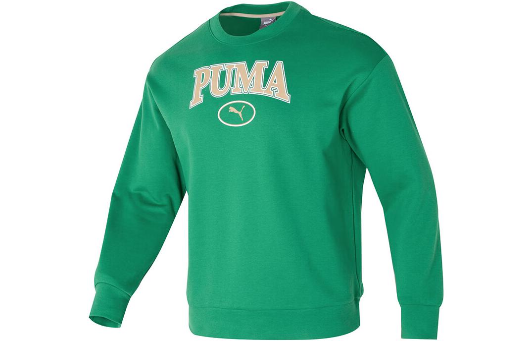 PUMA Sweatshirts Unisex Green Crew Neck Moderate Regular 682929-86 2XL