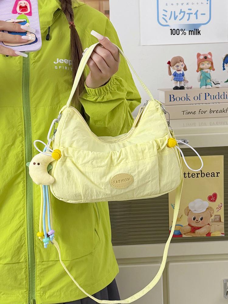 Japanese INS Style Soft Girl Crossbody Bag – Lightweight, Cute, Versatile Mini Dumpling Bag for Students