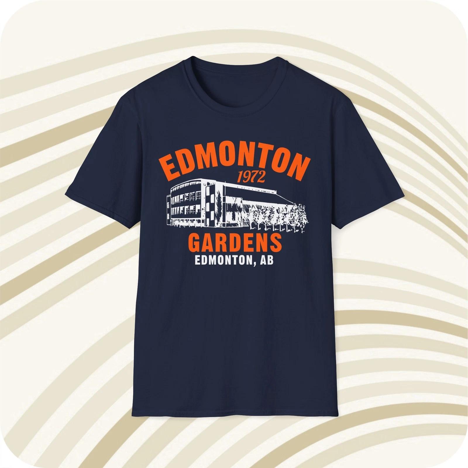 Men s and Women s T-shirts Edmonton Gardens 1972 Classic Cut Hockey T-Shirt - Edmonton Oilers XXL