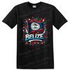 Belize Flag T Shirt W/ Color Splash Patriotic Graphic Travel Souvenir Art Tee