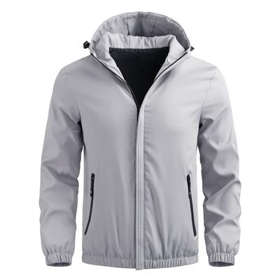 Lente en Herfst Casual Dunne Jas Heren Jas met Capuchon Outdoor Windjack Herenkleding