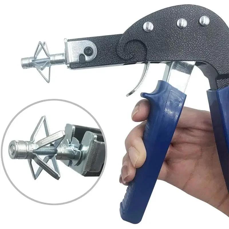 Wall Anchor Fixing Tool with 72 Pieces Molly Bolt Hollow Drive Wall Anchor Screw Combo Kit Heavy Duty Drywall Fixing
