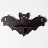 Halloween Bat Wall Floating Shelf Faux Crystal Display Shelf Wooden Candle Holder Wall Shelf Decoration Living Room Bedroom Bathroom Storage Rack
