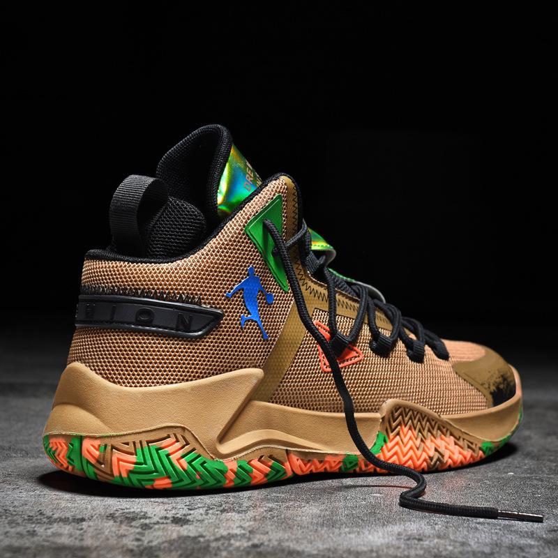 Men's High-Top Basketball Sneakers - Breathable, Non-Slip, Lightweight With Cushioning For Running, Training & Casual Wear-875507