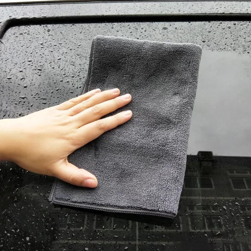 Car Washing Towel Double-Sided Coral Velvet Clean Towels High Water Absorption Car Wash Drying Cloth Absorbent Microfiber Towel